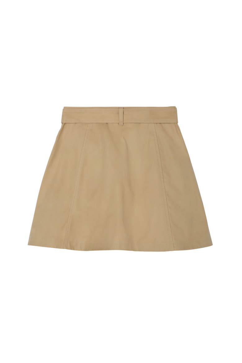 Cotton Trench Skirt, Alternate, color, Sand beige