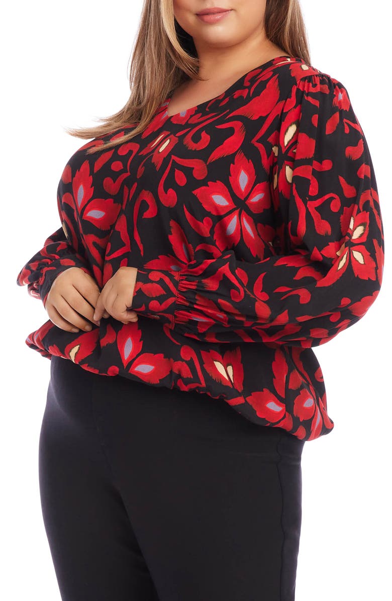 Karen Kane V-Neck Top, Alternate, color,