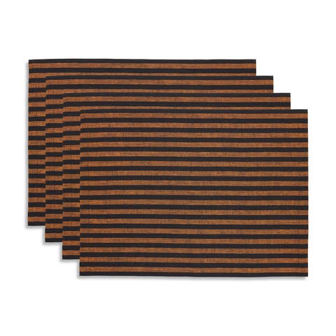 Linen Placemats Set of 4, 14 x 19" - Amalfi Stripe
