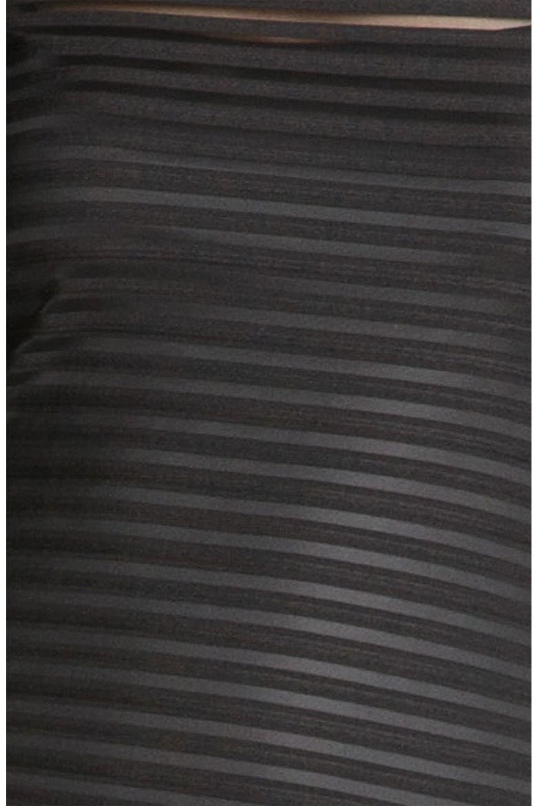 Illusion Bodice Dress, Alternate, color, BLACK