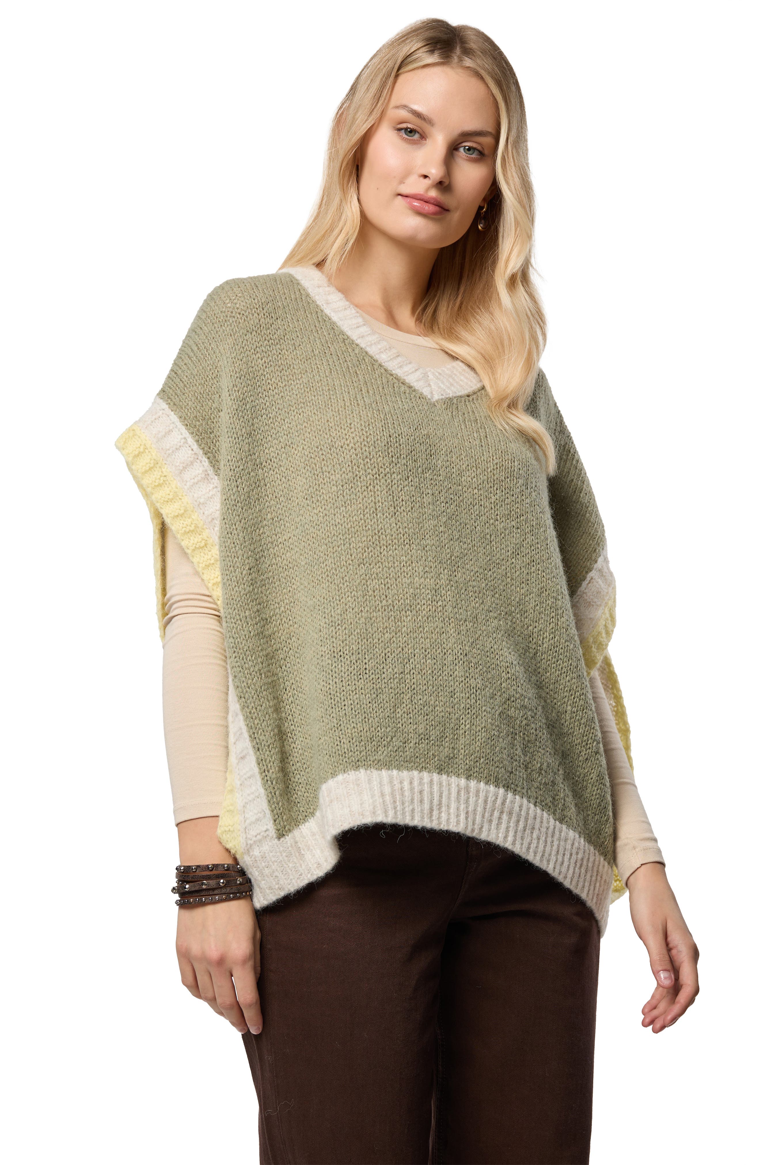 Striped V-Neck Sweater - image 4