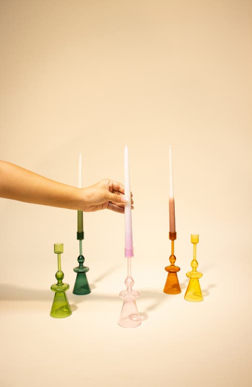 Casa Amarosa Glass Candle Holder