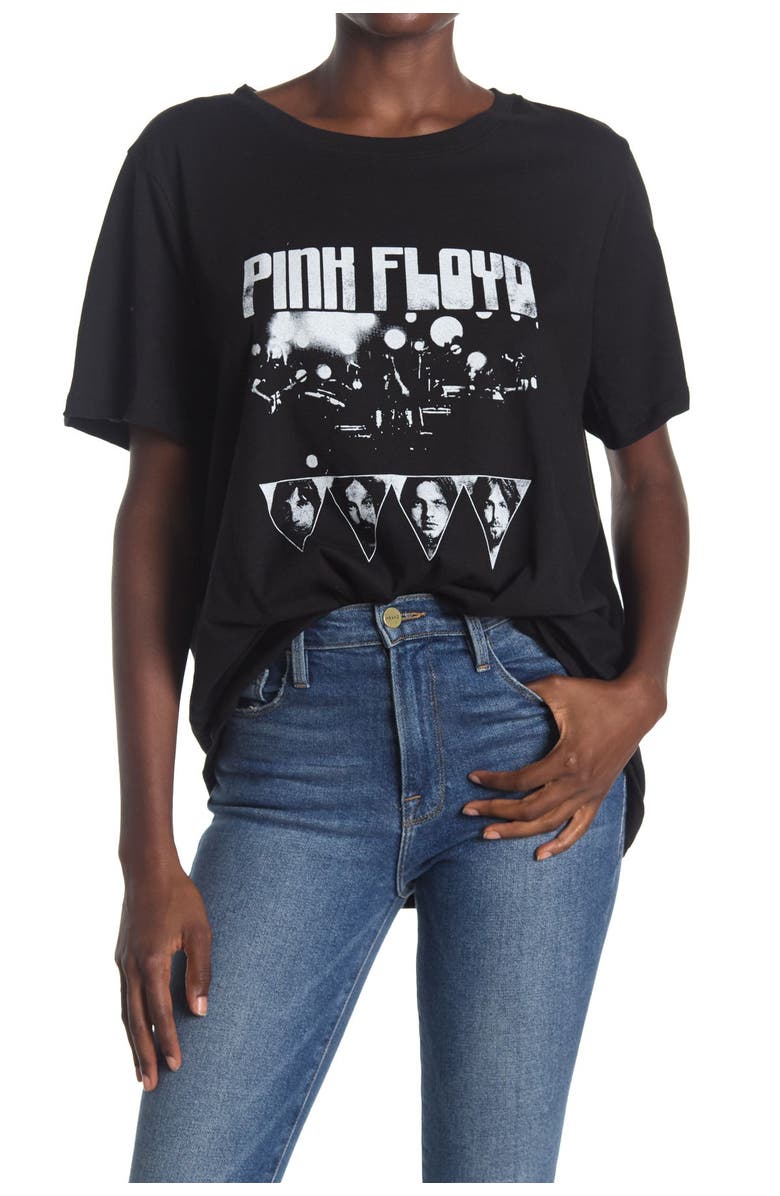 KNIT RIOT Pink Floyd Slouchy T-Shirt, Main, color, 