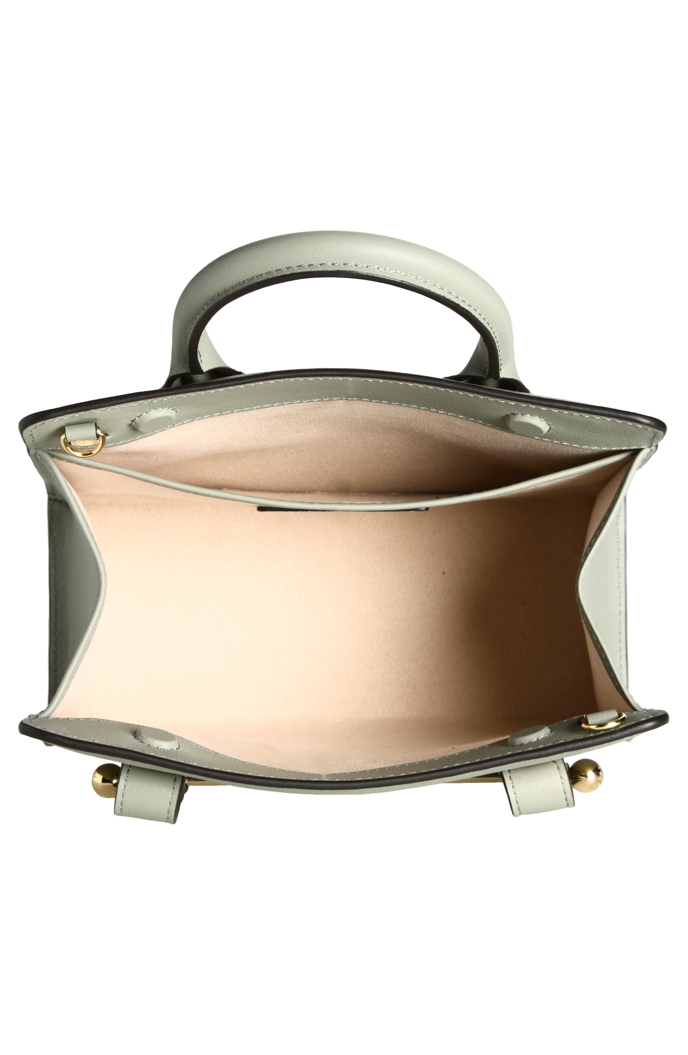 Strathberry Mini Leather Tote, Alternate, color, Library Green