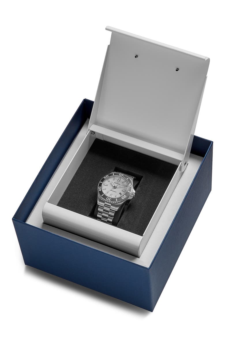 The Ice Monster Automatic Bracelet Watch, 43mm, Alternate, color, WHITE