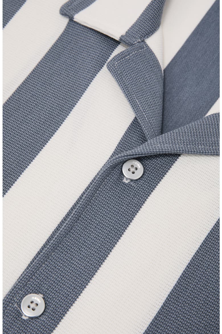 Dexter Stripe Camp Shirt, Alternate, color, AIRFORCE BLUE/ O