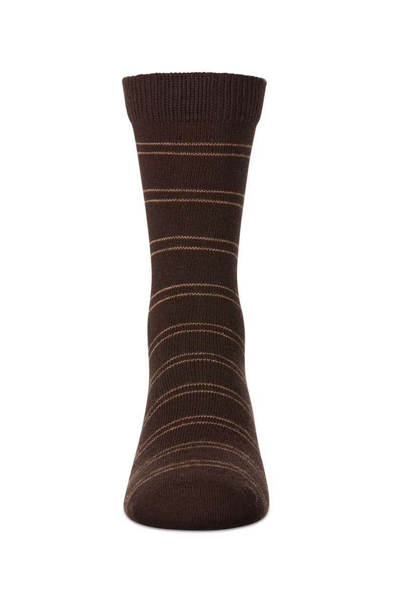 MeMoi Double Lined Dress Socks, Alternate, color, Brown