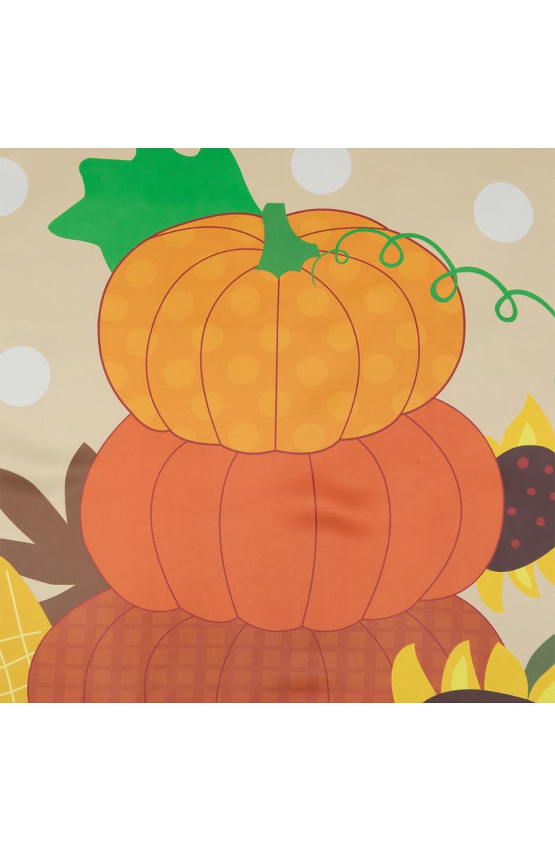 Northlight Pumpkins and Sunflowers Autumn Harvest House Flag 28" x 40", Alternate, color, Orange