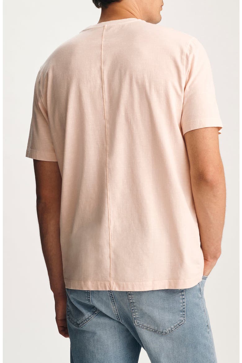 Pale Pink Slub Cotton Blend T-Shirt, Alternate, color, SILVER PEONY