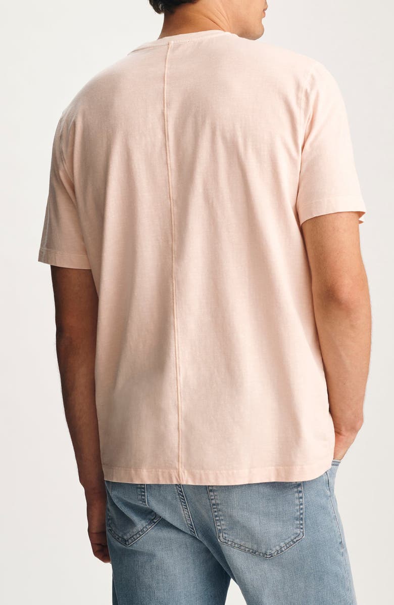 Mavi Jeans Pale Pink Slub Cotton Blend T-Shirt, Alternate, color,