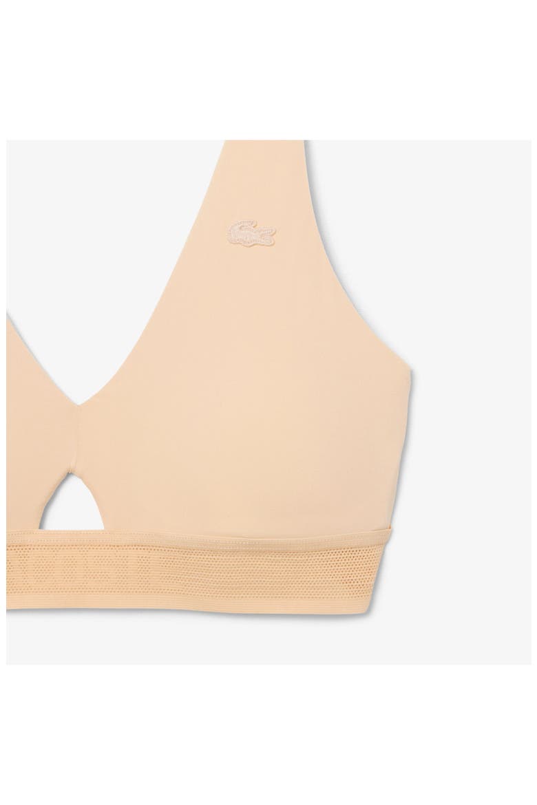 Cutout Wireless Microfiber Bra, Main, color, I89 - BISCUIT