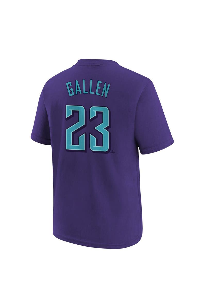 Nike Youth Nike Zac Gallen Purple Arizona Diamondbacks Fuse City Connect Name & Number T-Shirt, Alternate, color, Purple
