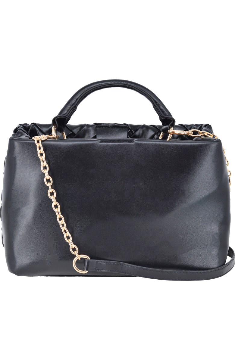 bebe Luca Mini Satchel, Alternate, color, Black