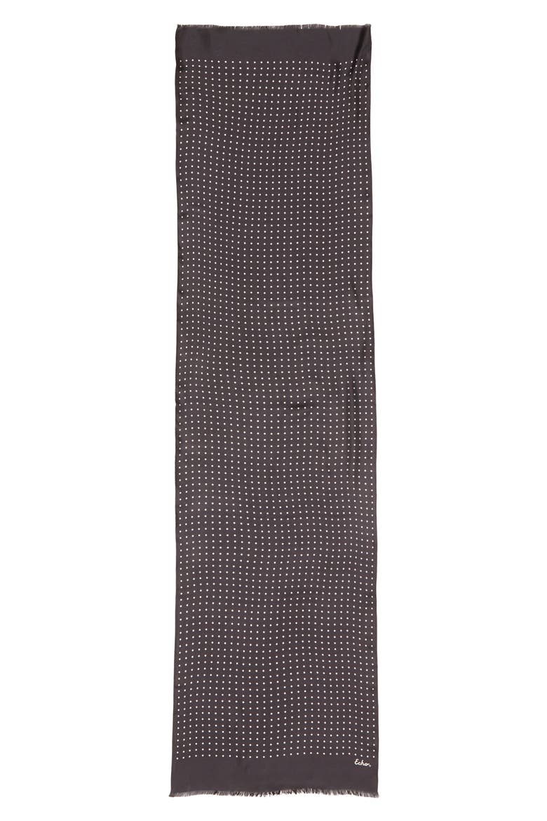 Tubular Dot Scarf, Alternate, color, BLACK