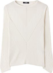 GOBI Mongolian Cashmere Rib-Knit Silk Cashmere  Sweater