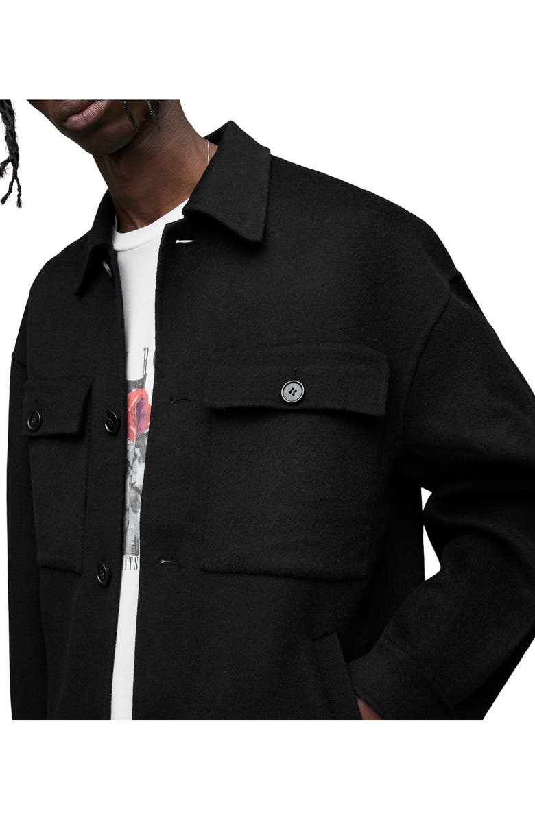 AllSaints Broderick Recycled Wool Blend Shirt Jacket, Alternate, color,