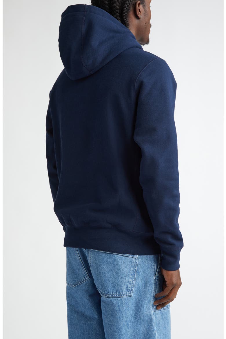 Classic Cotton Hoodie, Alternate, color, NAVY