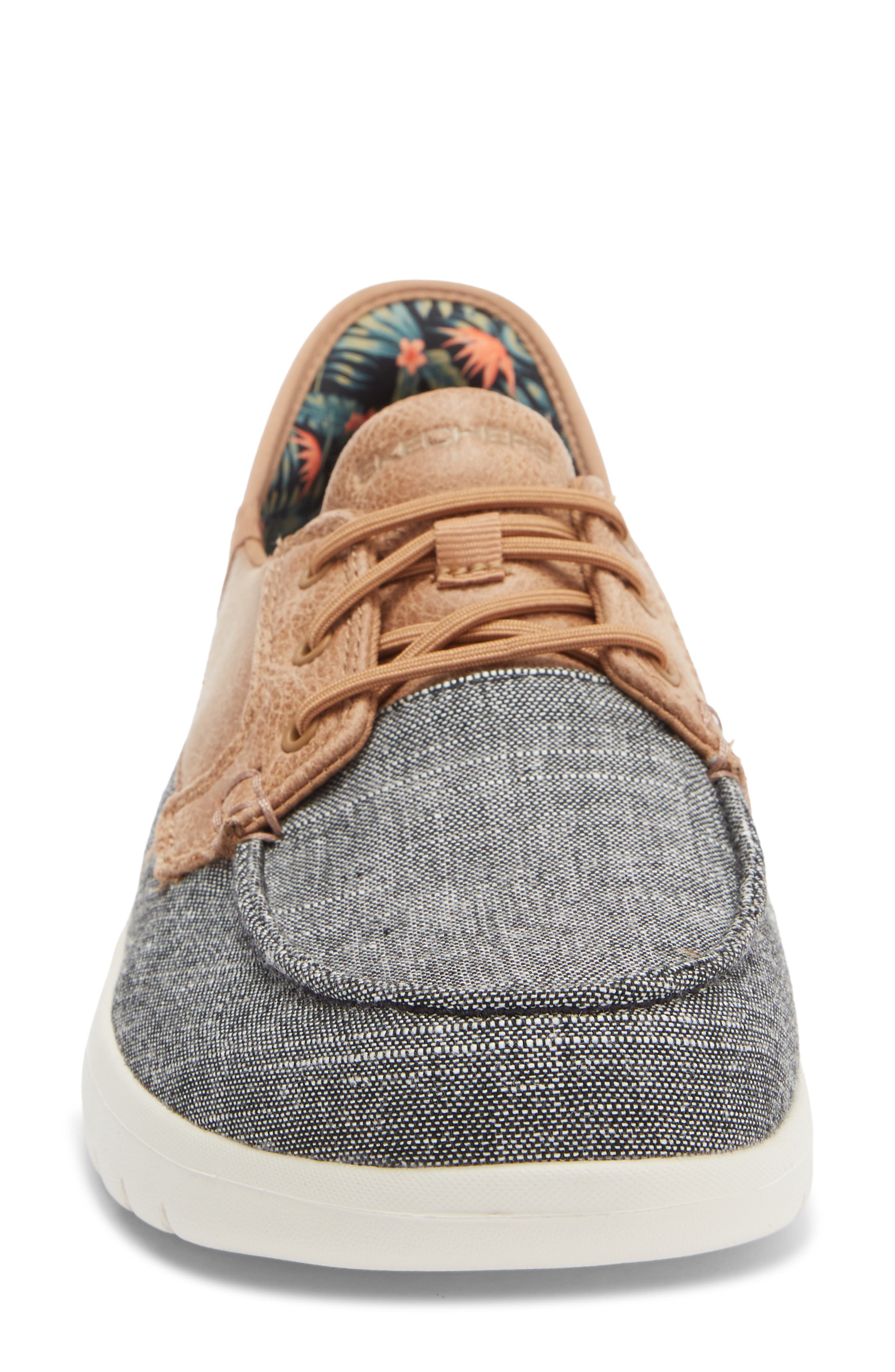 SKECHERS Slip-Ins<sup>®</sup> On The Go Boat Shoe, Alternate, color, Grey/ Brown