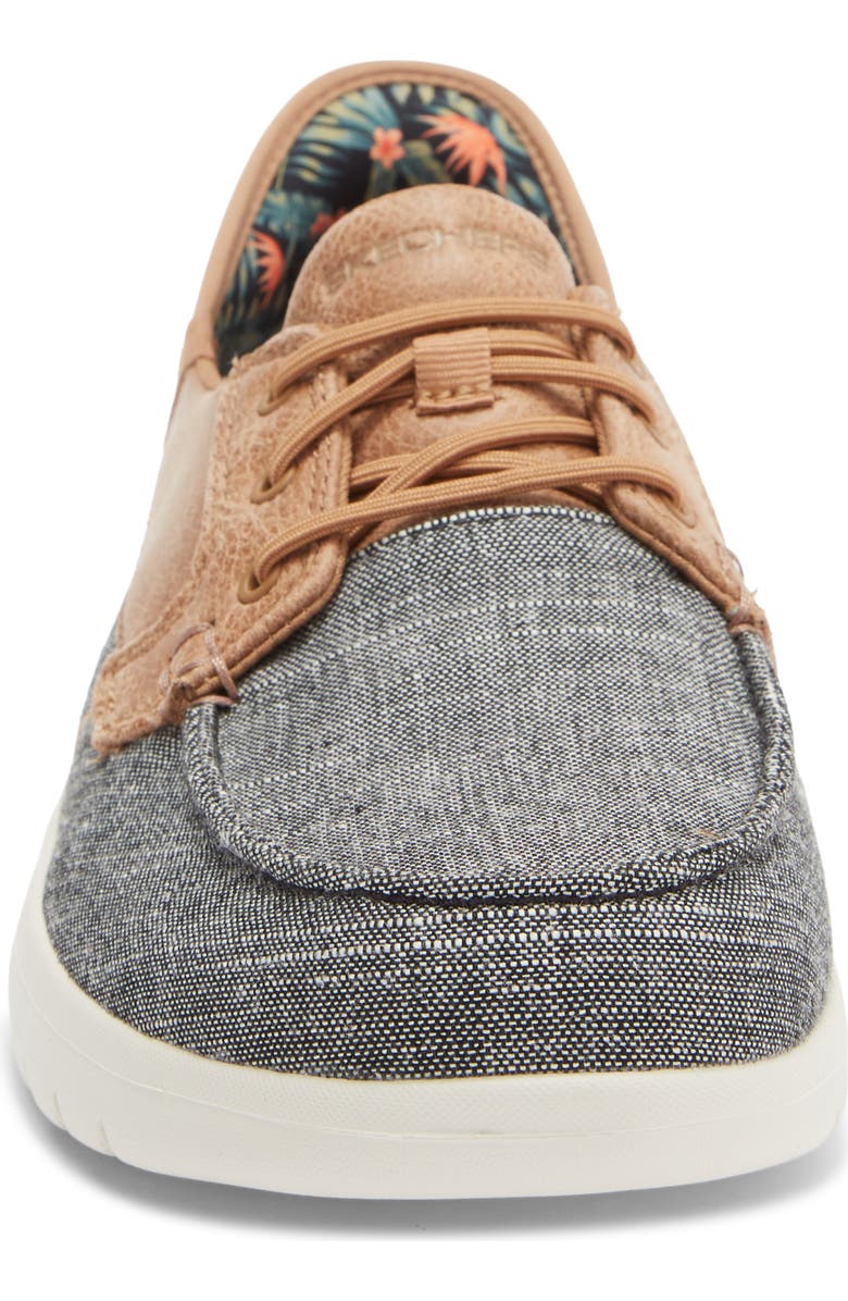 SKECHERS Slip-Ins<sup>®</sup> On The Go Boat Shoe, Alternate, color, Grey/ Brown