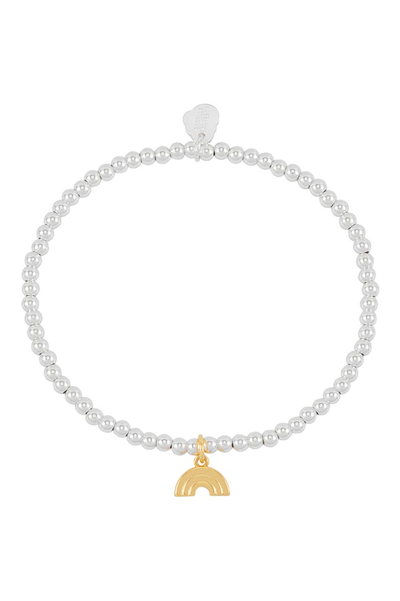 Rainbow Sienna Beaded Stretch Bracelet, Alternate, color, GOLD AND SILVER