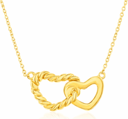 Donatello Gian Sterling Silver Heart Necklace