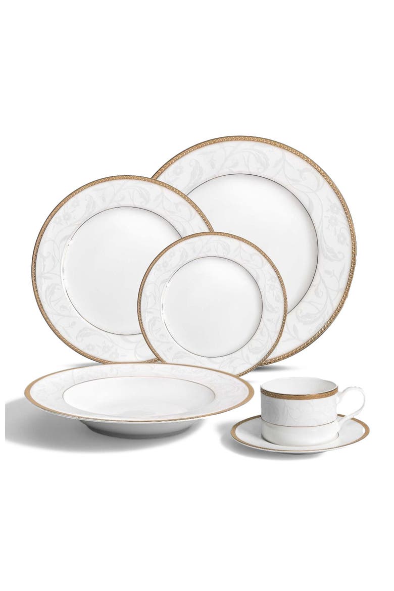 Baglioni Plate, Alternate, color, White