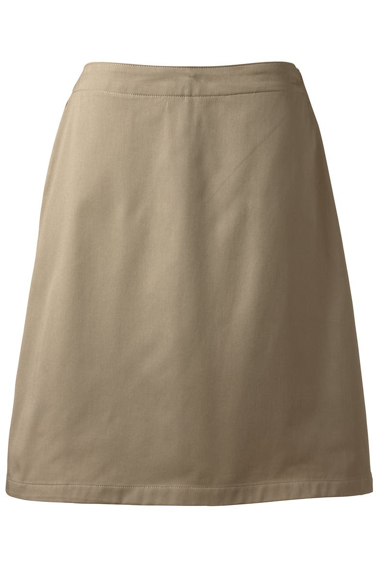 School Uniform Young  Blend Chino Skort Top Of Knee, Alternate, color, Khaki