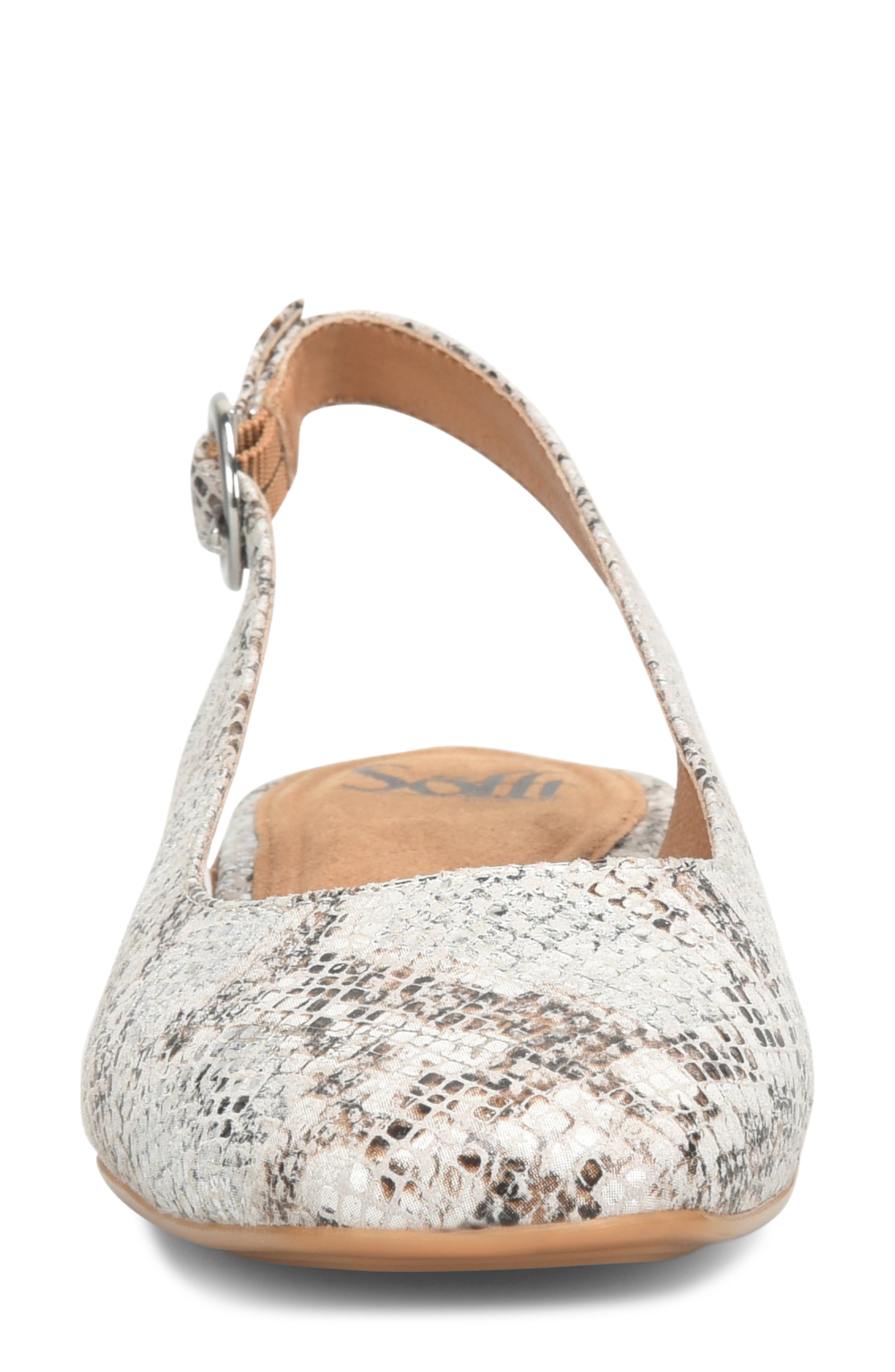Söfft Endora Slingback Pump, Alternate, color, Silver Metallic