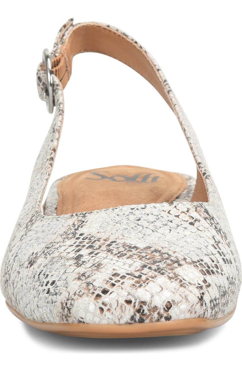 Söfft Endora Slingback Pump, Alternate, color, Silver Metallic