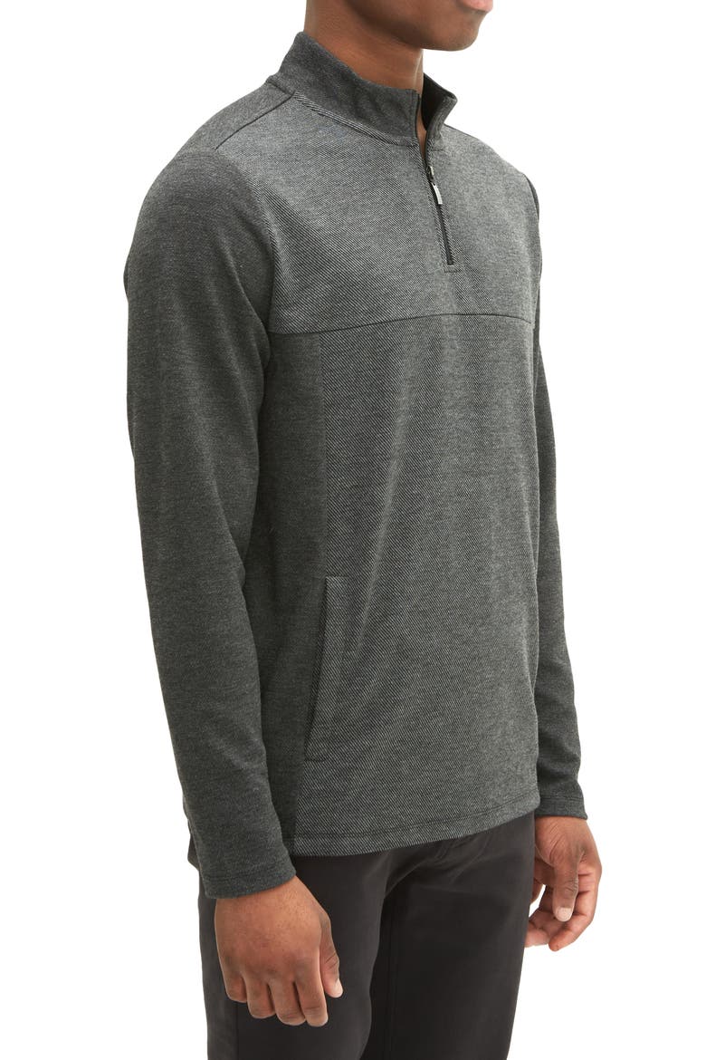 Milligan Long Sleeve Half Zip Sweater, Alternate, color, CHARCOAL
