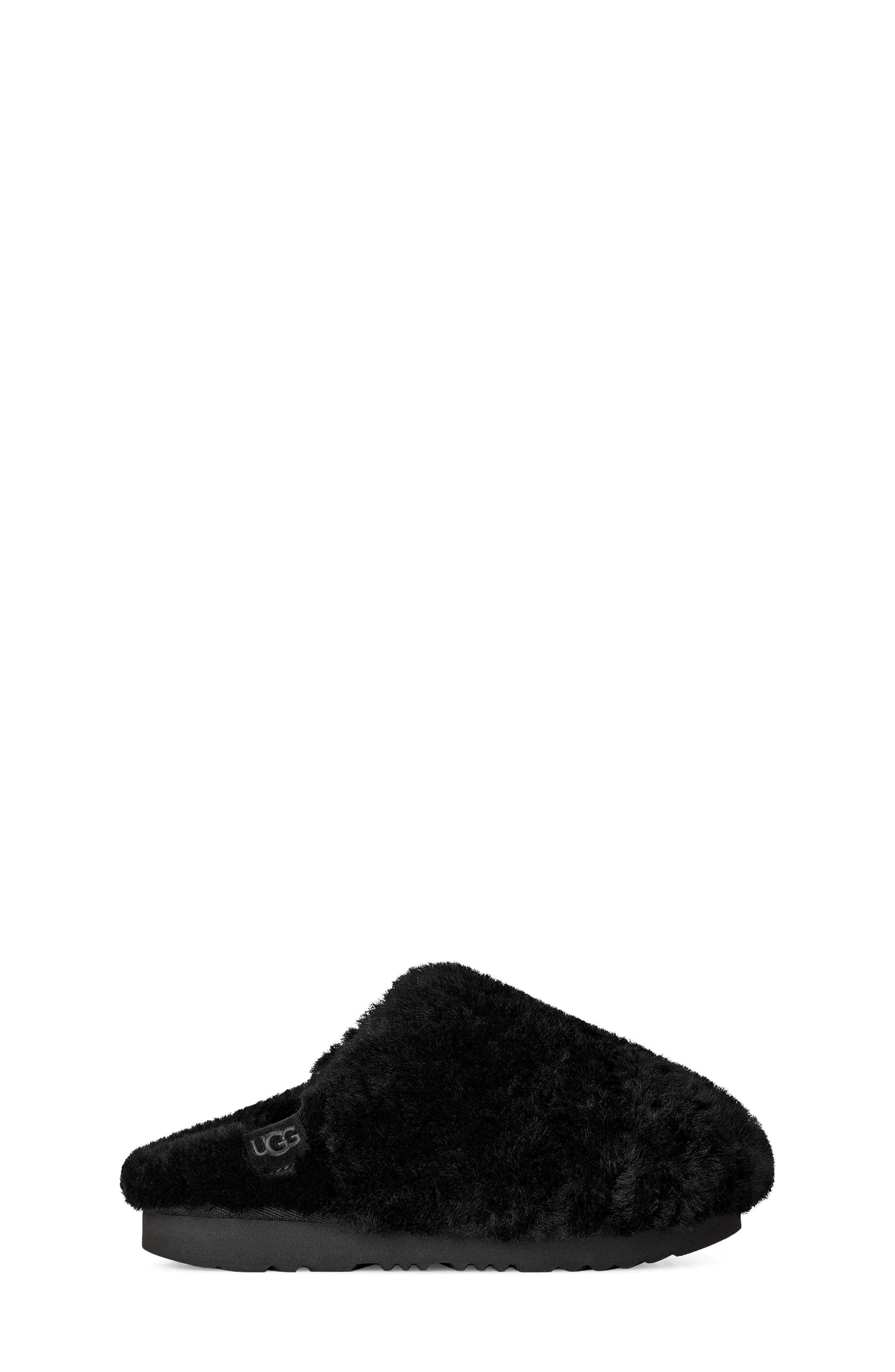 Kids' Classic Fluffed Slip-On, Alternate, color, BLACK