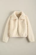 Treasure & Bond Kids' High Pile Faux Fur Jacket