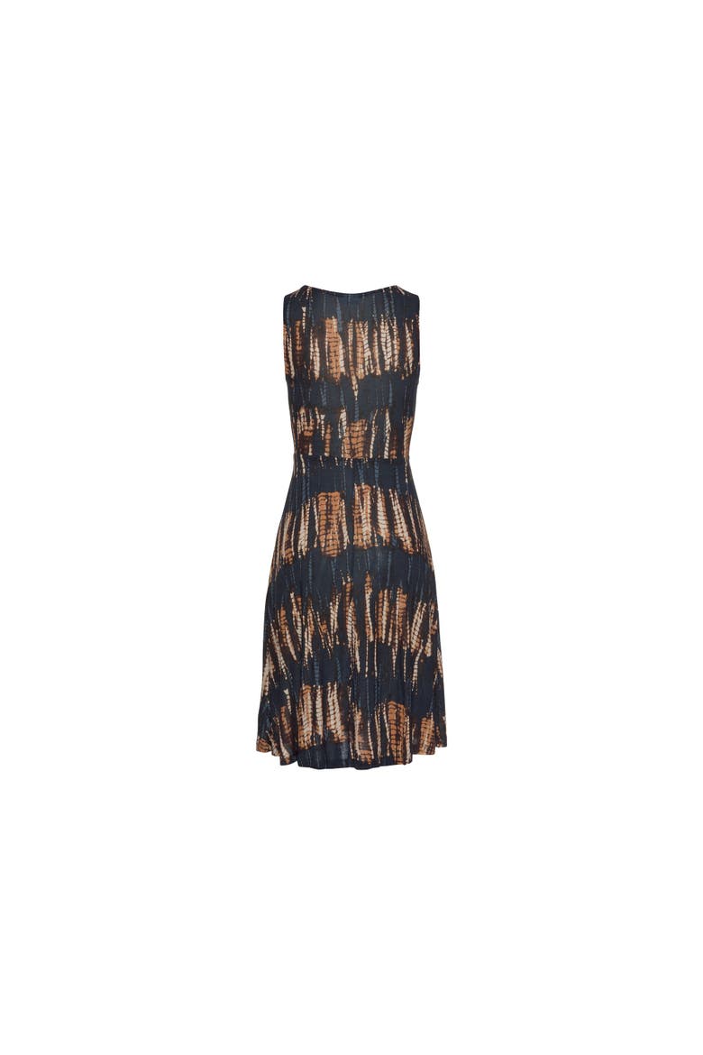 Women's Strap Detail Printed Dress, Alternate, color, Navy Printed