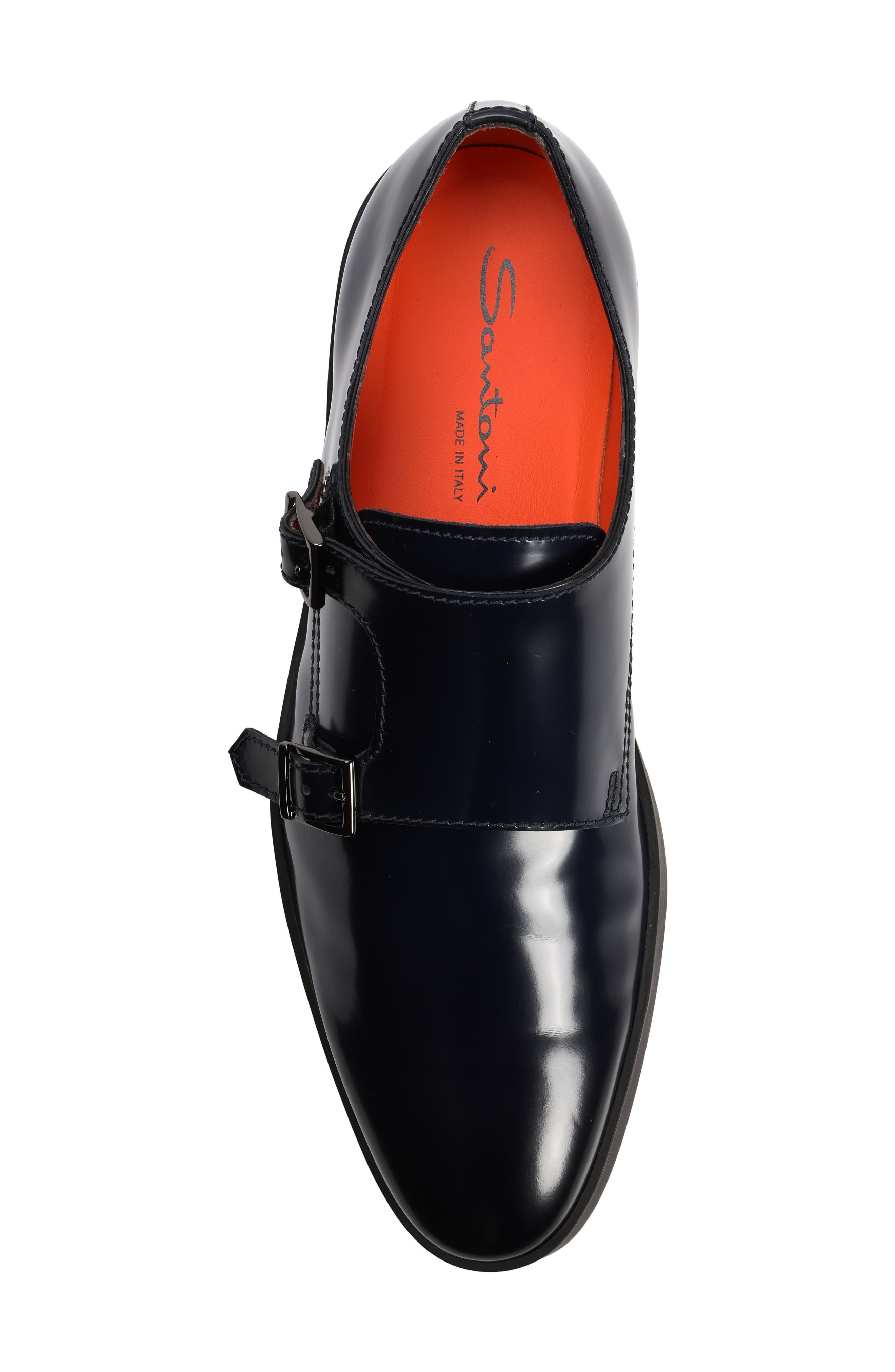 Santoni Monk Strap Sneaker, Alternate, color, Blue