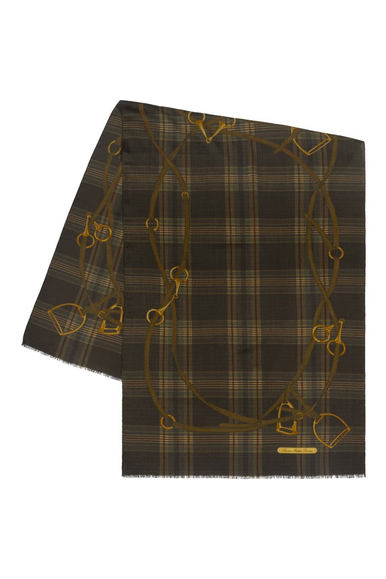 Viscose Scarf, Alternate, color, BROWN