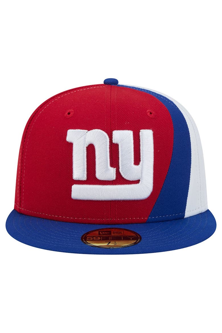 Men's New Era Red/Royal New York Giants Shock 59FIFTY Fitted Hat, Alternate, color, Red