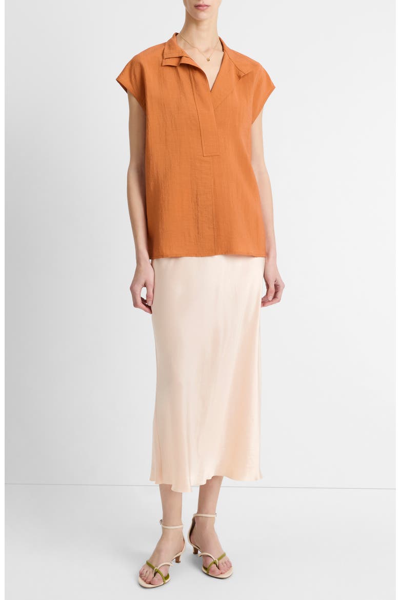 Cap Sleeve Top, Alternate, color, DUSK EMBER