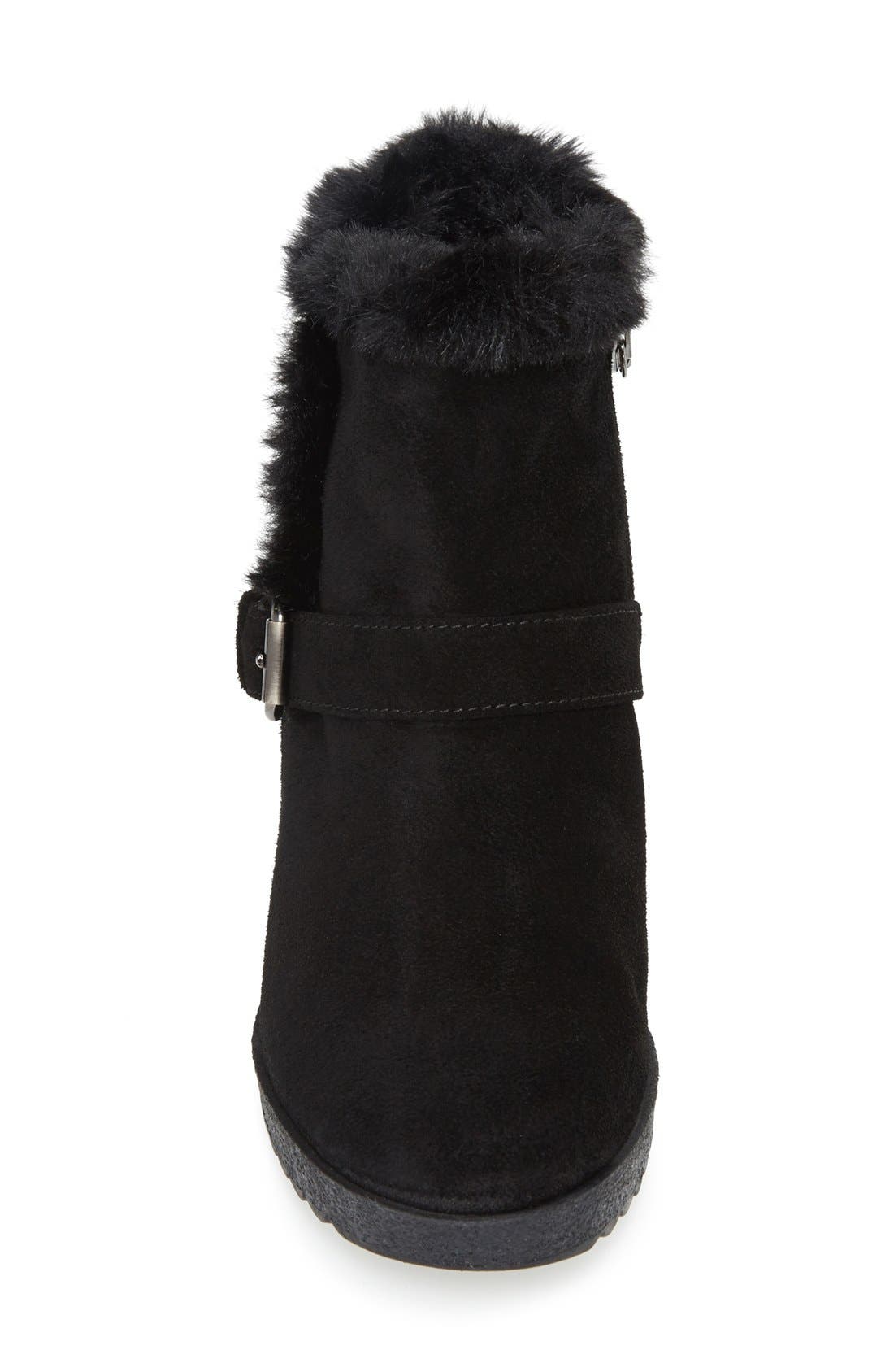 Aquatalia by Marvin K. 'Carlotta' Weatherproof Suede Wedge Bootie, Alternate, color, 