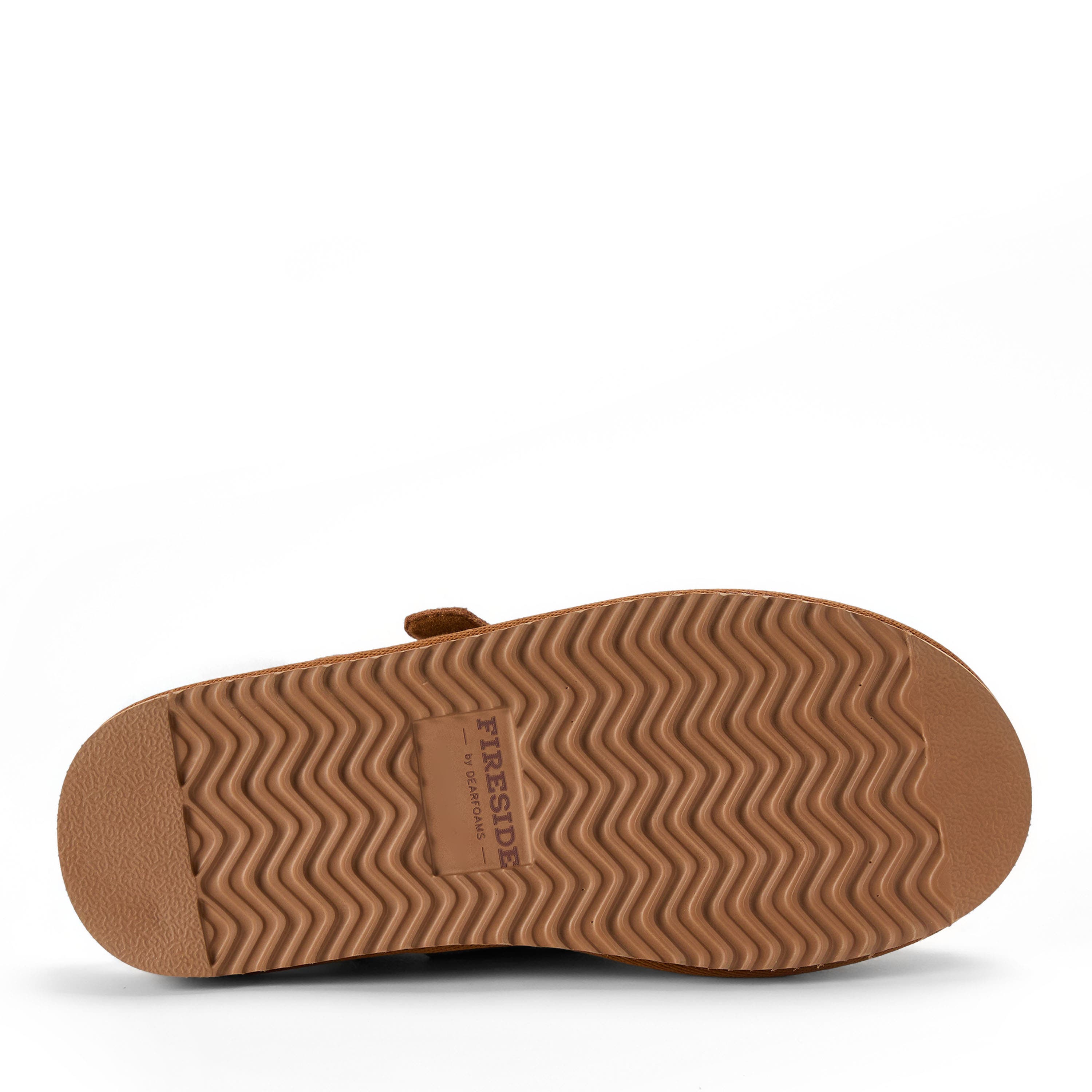 DEARFOAMS Fireside Maitland Genuine Shearling Scuff Slipper, Alternate, color, Chestnut