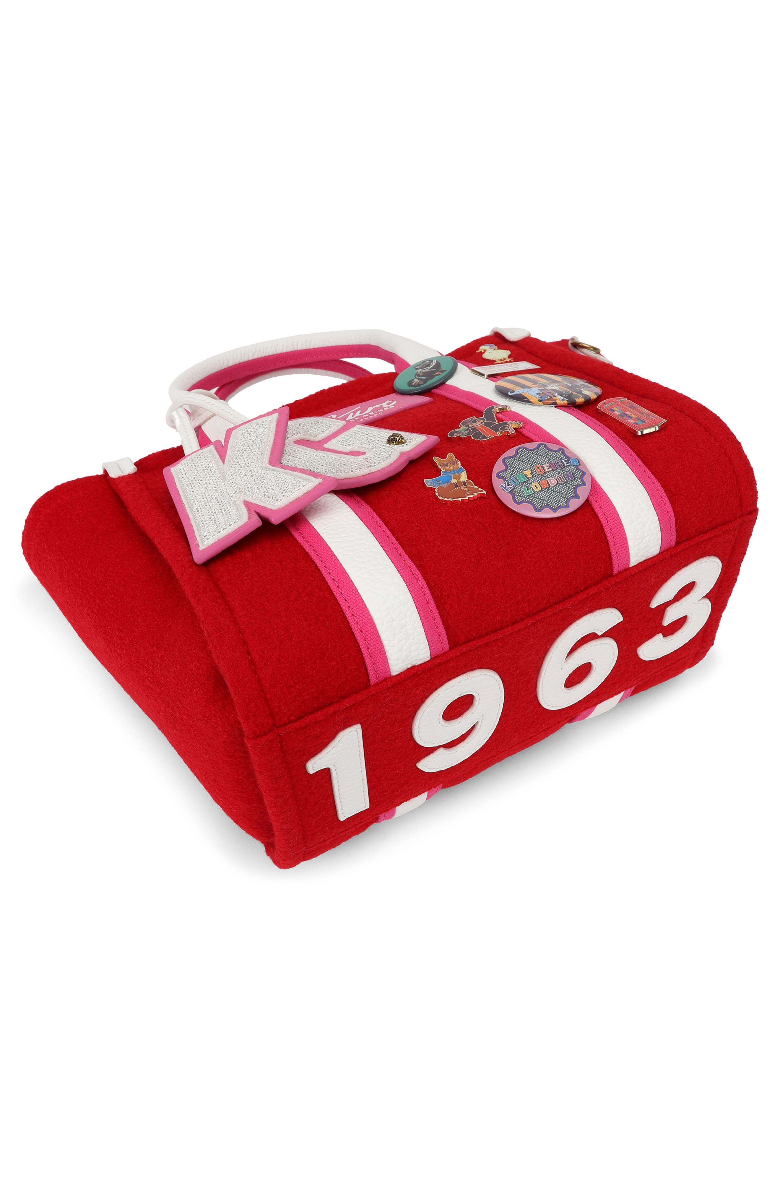 Small Southbank Wool Shopper, Alternate, color, RED