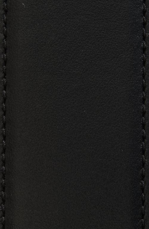 Versace Medusa Head Leather Belt In Black