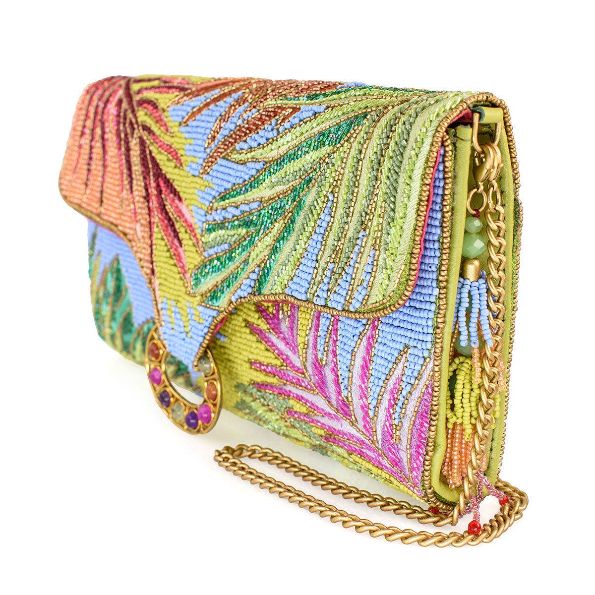 Mary Frances Accessories Tropics Crossbody Handbag, Alternate, color, Multi
