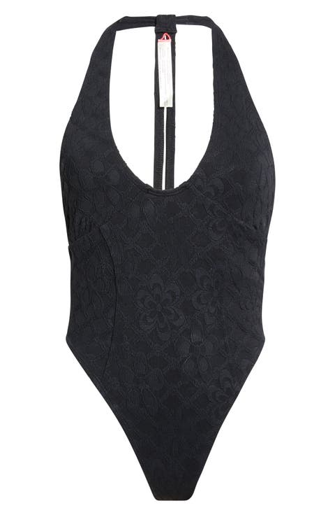 Rue Floral Jacquard One-Piece Swimsuit