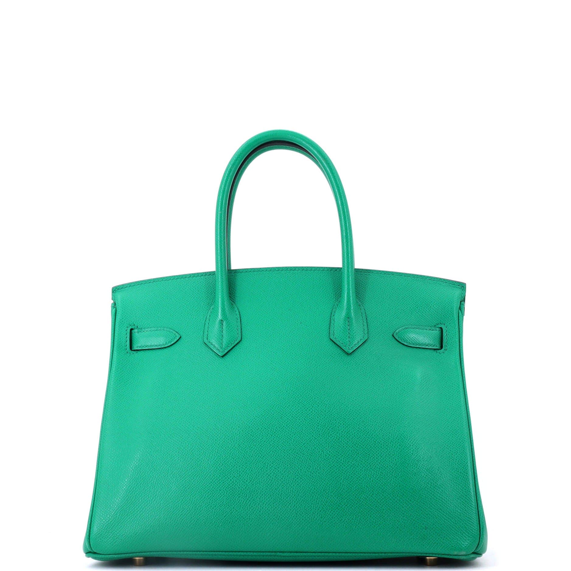 Pre-Owned Hermes Birkin Handbag Green Epsom with Gold Hardware 30, Alternate, color, Vert Jade