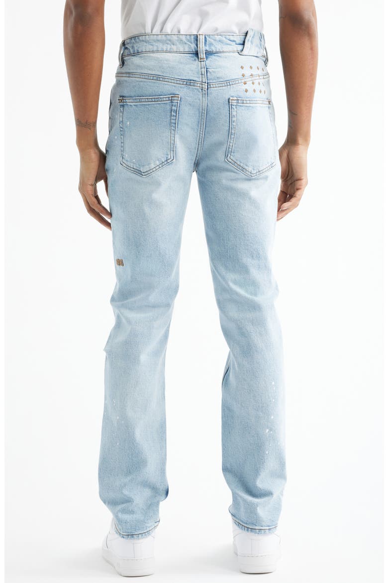 Chitch Duke Blue Ripped Slim Tapered Leg Jeans, Alternate, color, DENIM