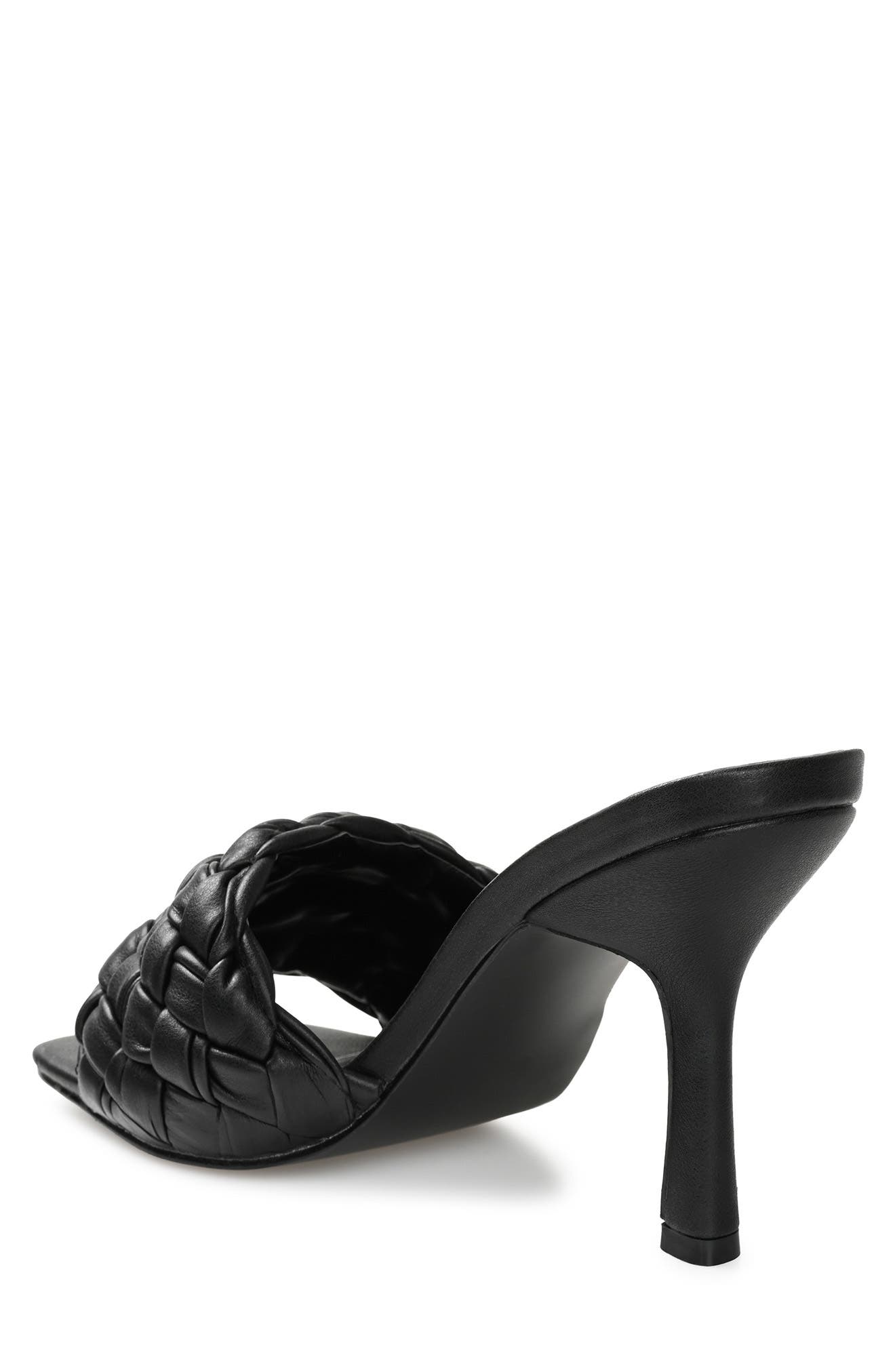 Journee Collection Raquelah Braided Sandal, Alternate, color, Black