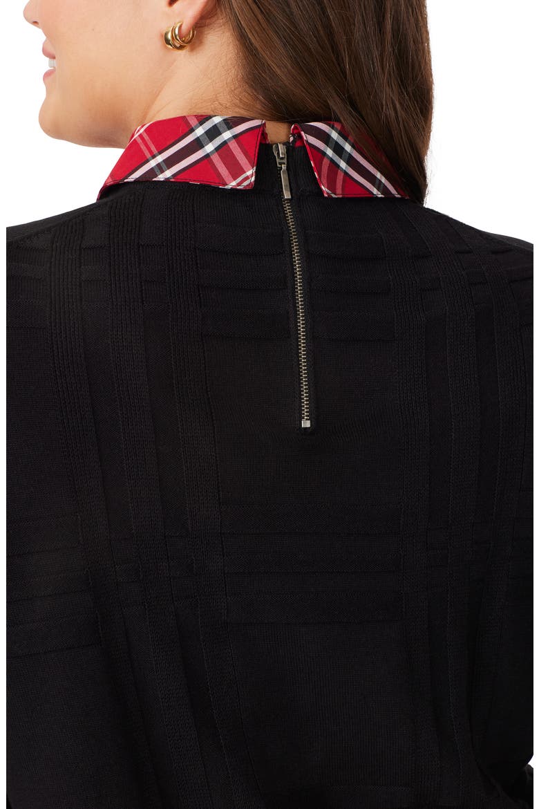 Layered Sweater, Alternate, color, BLACK MULT