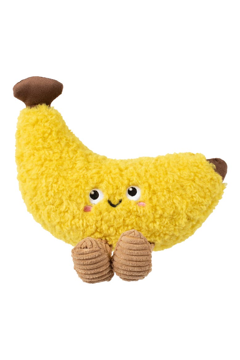 Head Over Peels for U Plush Dog Toy, Main, color, YELLOW MULTI