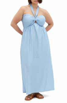 City Chic Peta Serene Convertible Strapless Maxi Dress