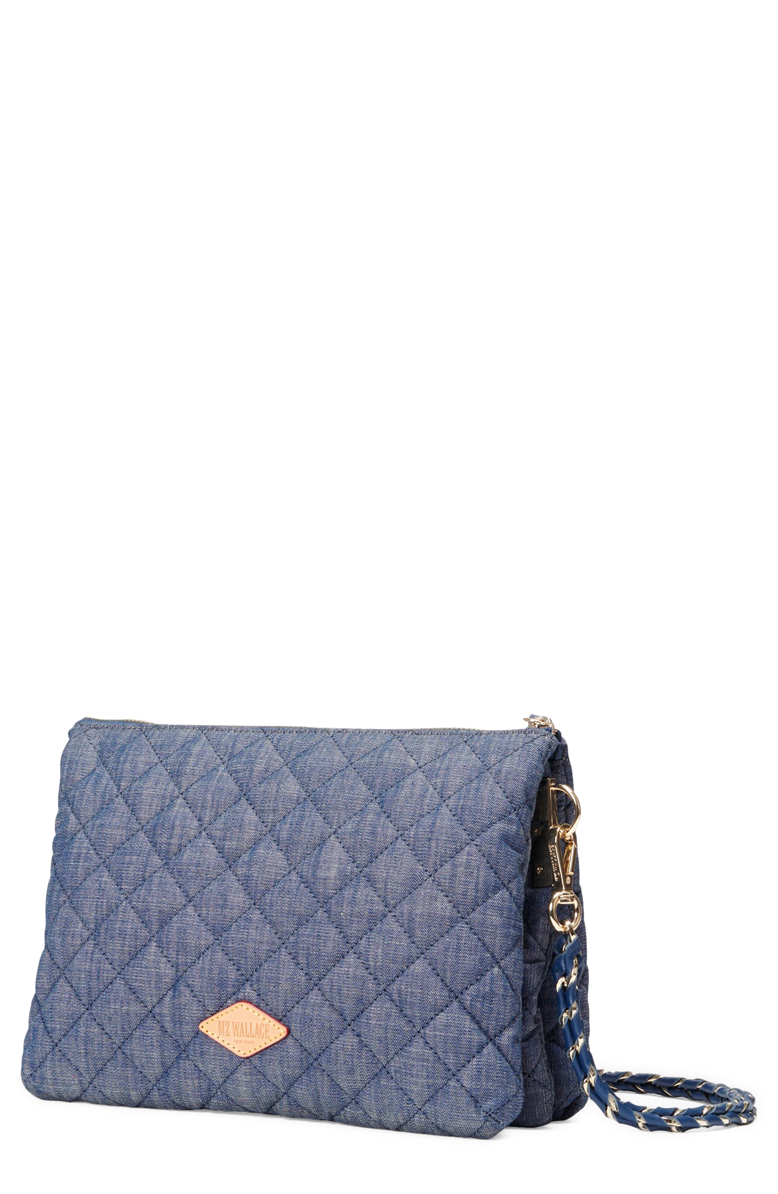 MZ Wallace Large Crosby Pippa Denim Satchel, Main, color, 